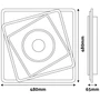 Avide Design Mennyezeti Lámpa Ewa 100W (50+50) RF Távirányítóval