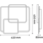 Avide Design Mennyezeti Lámpa Jett 64W RF Távirányítóval