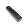 Modi hosszabbító kábel fekete 4x230V + 3x USB-A 1x USB-C