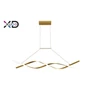 Led csillár 37w 120cm 4000k arany