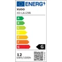 LED fali lámpa 12W 60cm 4000K fekete
