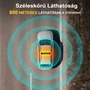 71 cm LED figyelmeztető lámpa – Forgó sárga LED villogó mágneses talppal