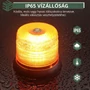 Vezeték nélküli 72 LED figyelmeztető villogó fény – távvezérlő, mágneses alj, USB és szivargyújtó táplálás
