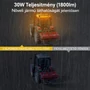 71 cm LED figyelmeztető lámpa – Forgó sárga LED villogó mágneses talppal