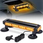 Fxlpower 41,5 cm narancssárga LED figyelmeztető villogó lámpa 20 mágneses talppal