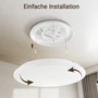 LED mennyezeti lámpa, átmérő 37 cm, 32 W, 3360 lm, lapos, szabályozható fényerejű, 3 szín, 3000 K/4000 K/6500 K, IP44