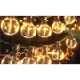 LED fényfüzér 230V 20m 20x E12 2700K