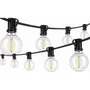 LED fényfüzér 230V 10m 10x E12 2700K