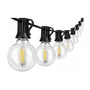 LED fényfüzér 24V 10m 15x E12 2700K távirányítóval