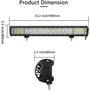 Led egyenes fényhíd 12-24V 570W  off-road munkalámpa 59cm kábelkészlettel