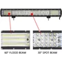 Led egyenes fényhíd 12-24V 570W  off-road munkalámpa 59cm kábelkészlettel
