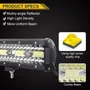 LED hajlított fényhíd 660W 80cm – terepjáró, SUV, munkalámpa 12V-24V