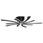 VIGOS LED csillár 4000K 59x75cm 70W fekete távirányítóval