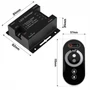 Érintőképernyős RF LED Dimmer Vezérlő Távirányítóval (12V-24V / 18A / 216W-432W)