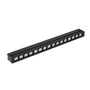 Linda LED sínlámpa, 1 fázisú, 60cm, 24W, 4000K, fekete