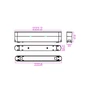 Luxo 48V alap Linea 12W fekete