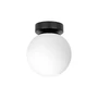 Bali-15 E27 LED fali lámpa 15 cm x1 fekete