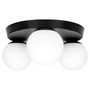Bali-12 Mennyezeti lámpa 29cm LED E27x3 fekete