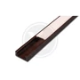 Pvc profil led szalaghoz16x7 barna 2m tejszerű fedél