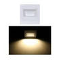 LED LÉPCSŐ VILÁGÍTÁS FEHÉR KERET 230V 1,5W TERMÉSZETES FEHÉR BESZERELŐ DOBOZZAL