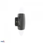 LED fali világítás 10W 3000K 800lm IP65 160x56mm grafit