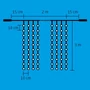 LED-es fényfüggöny, 2x3 m / 600 LED, sorolható, hidegfehér DLF 600/WH