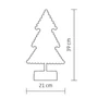 LED-es karácsonyfa asztal dísz KAD 19 PINE