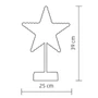 LED-es csillag asztal dísz KAD 20 STAR
