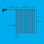 LED-es fényfüggöny KIN 168C/WH