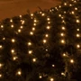 LED- es kültéri háló, 160 db melegfehér LED, 2 x 1.5 m, zöld vezeték, 5 m tápvezeték KLN 160C/WW