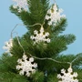 LED-es hókristály fényfüzér, fém KLM 10/S