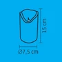 LED-es viaszgyertya mozgó lángeffekttel, 1 sárga LED CMW 16