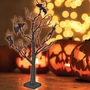 Kép 2/3 - Halloween fa, denevérekkel, 70 cm, 40 narancs sz. LED HTT 40