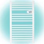 Home FKTW 501 fali elektromos törölközőszárító, 500W, LCD, fehér FKTW 501