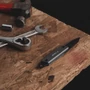 TRUE UTILITY MODERN KEY CHAIN KNIFE - Grey (Hang Pack) TU7060N