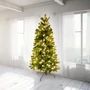 Műfenyő, fél-fa, beépített LED világítással, 150 cm magas KMF 7/150