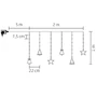 Micro LED-es, figurás fényfüggöny, 10 figura, melegfehér LED KAF 11/WW