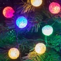 LED-es EVA gömb fényfüzér, 8 pr., nem memóriás KIB 48C/MM