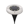 Home MX626WW napelemes kerti lámpa, 2 db-os szett, 8 db melegfehér LED, akkumulátor, acél és műanyag MX626WW