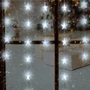 LED-es csillag fényfüggöny, hidegfehér